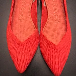 Rothy Flame red size 8.5 (worn twice)